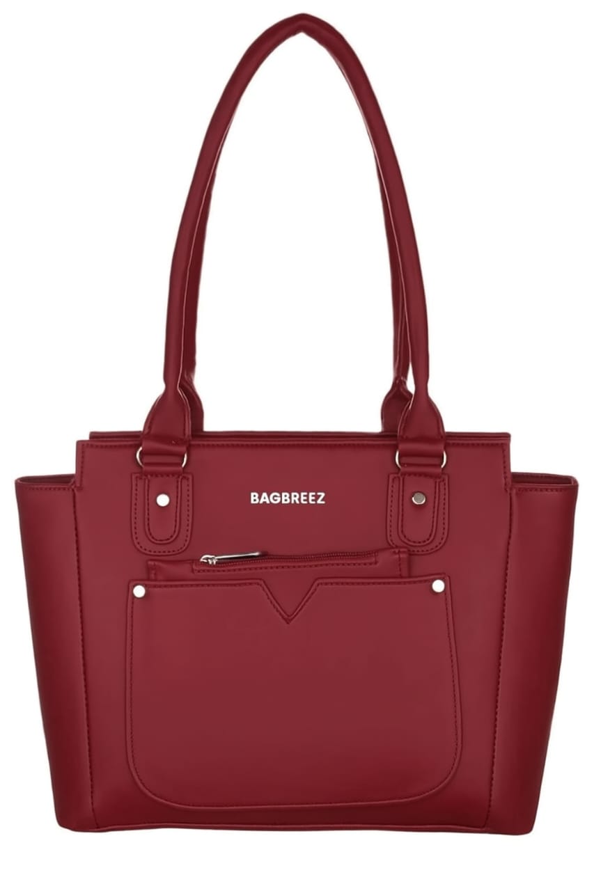 Breeze Tote Bag Mehroon - Bagbreez.pk