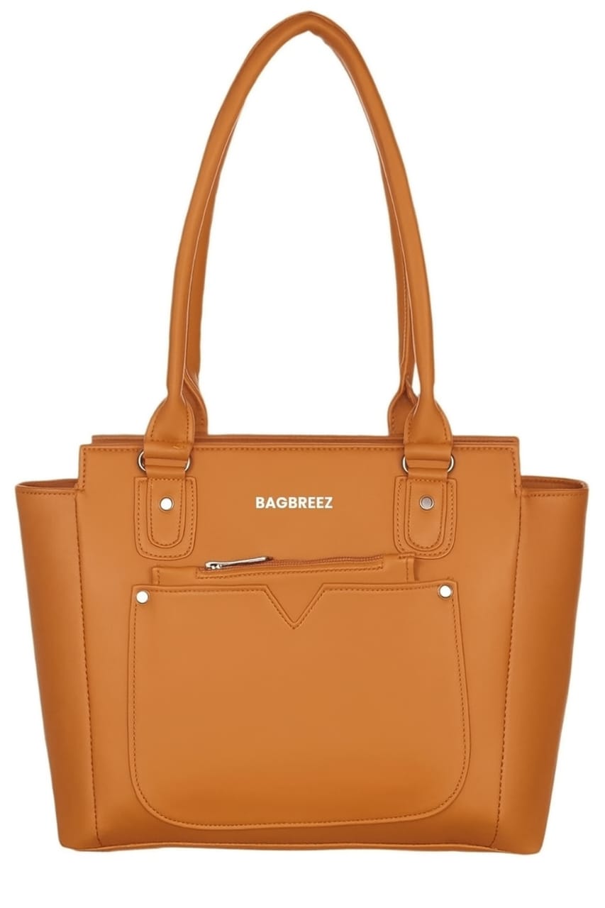 Breeze Tote Bag Tan Brown - Bagbreez.pk