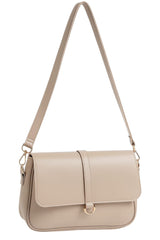 Flap Crossbody Bag Beige - Bagbreez.pk