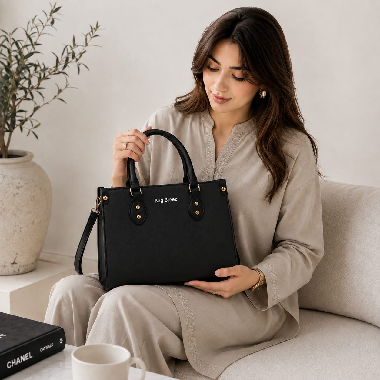 Carry Shoulder Bag Black