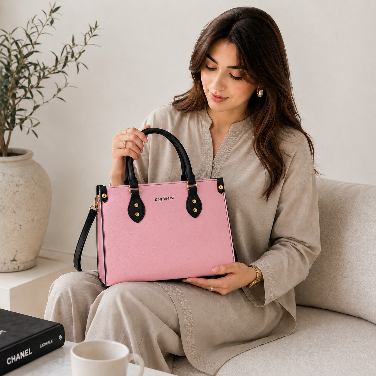 Carry shoulder Bag Pink