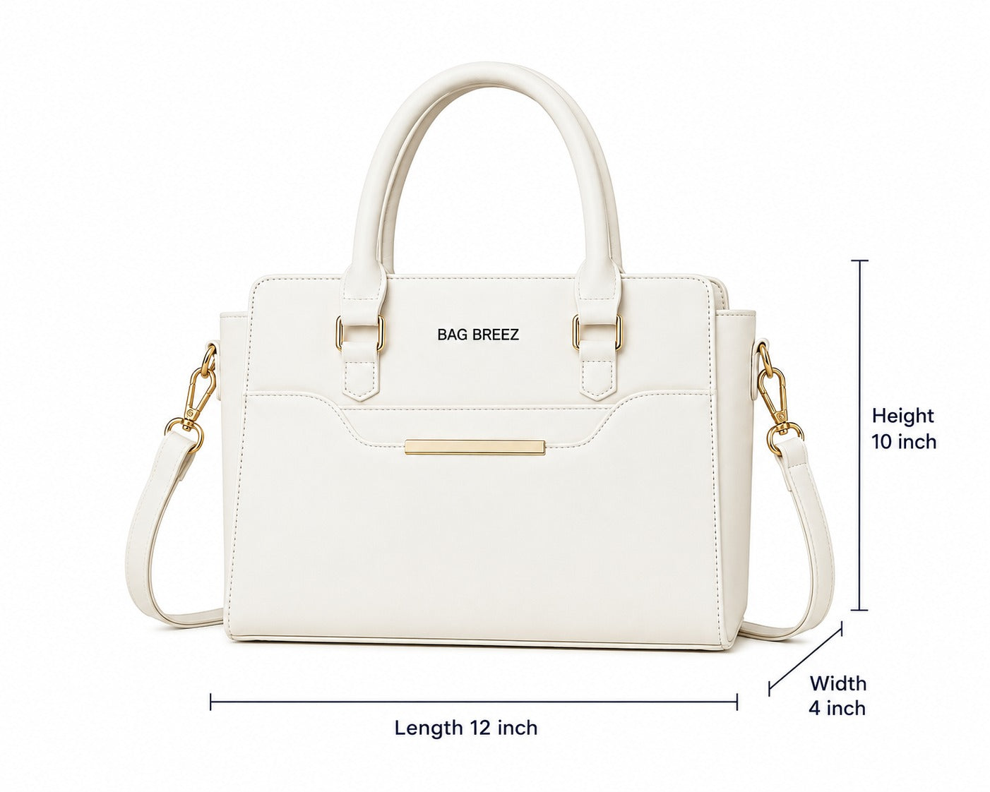 Hike Hevan Shoulder Bag White