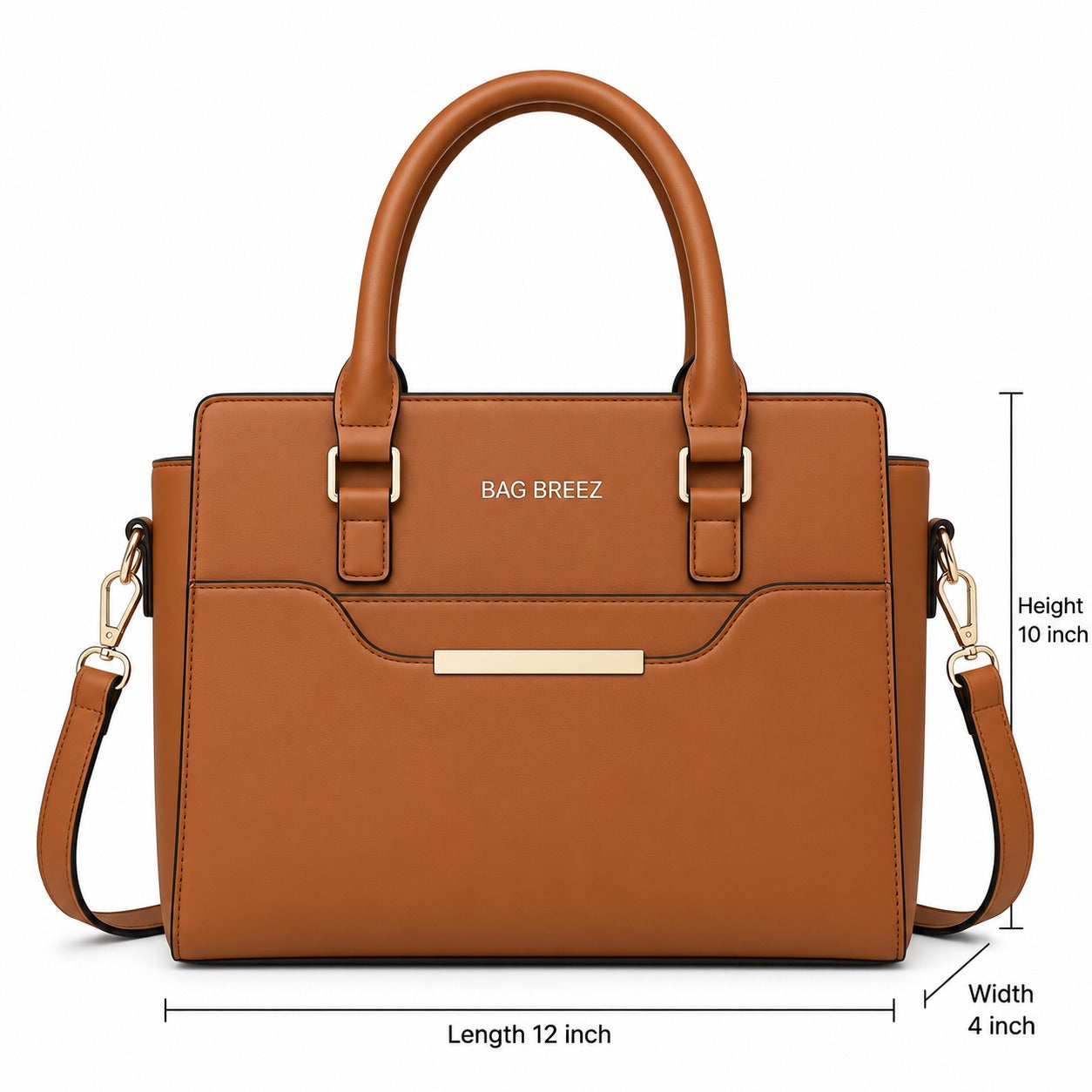 Hike Hevan Shoulder Bag Tan Brown