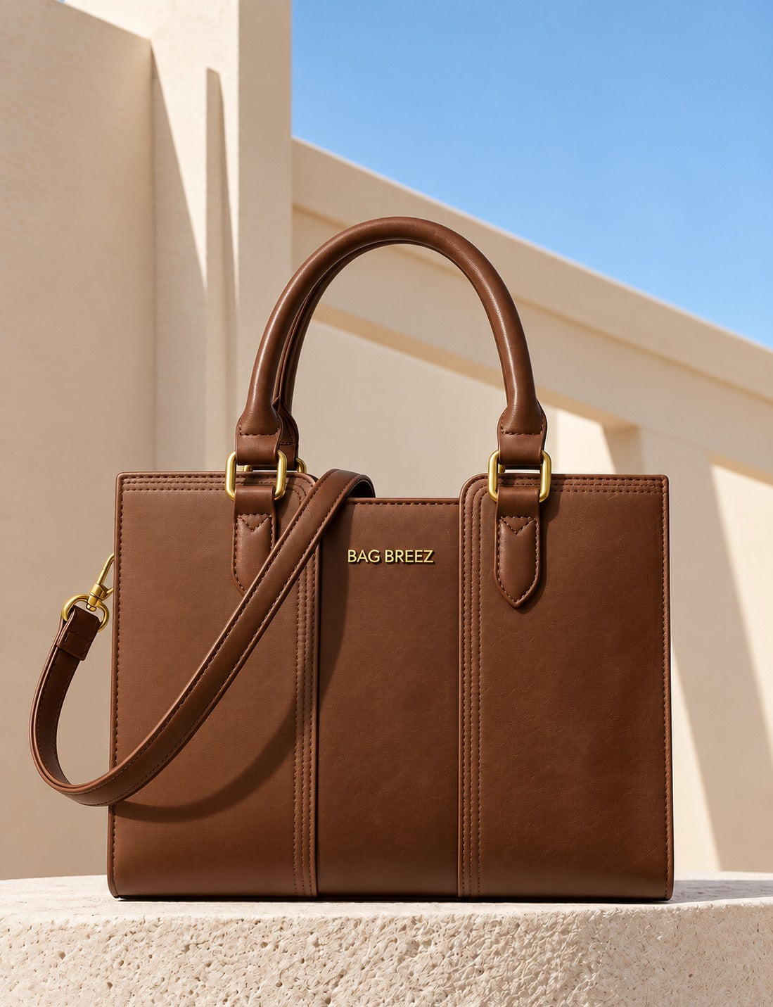 Vintage Leather Shoulder Handbag