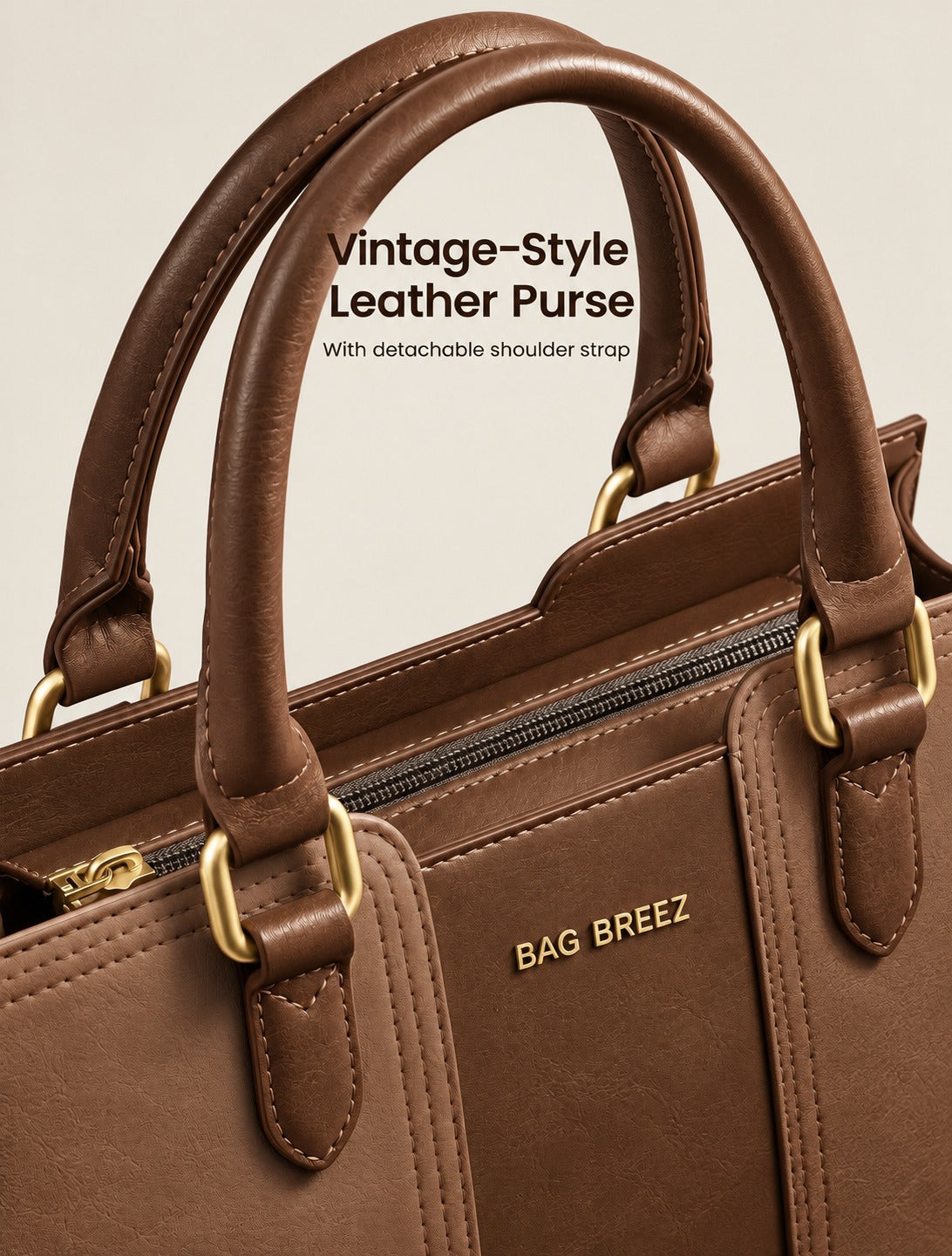 Vintage Leather Shoulder Handbag