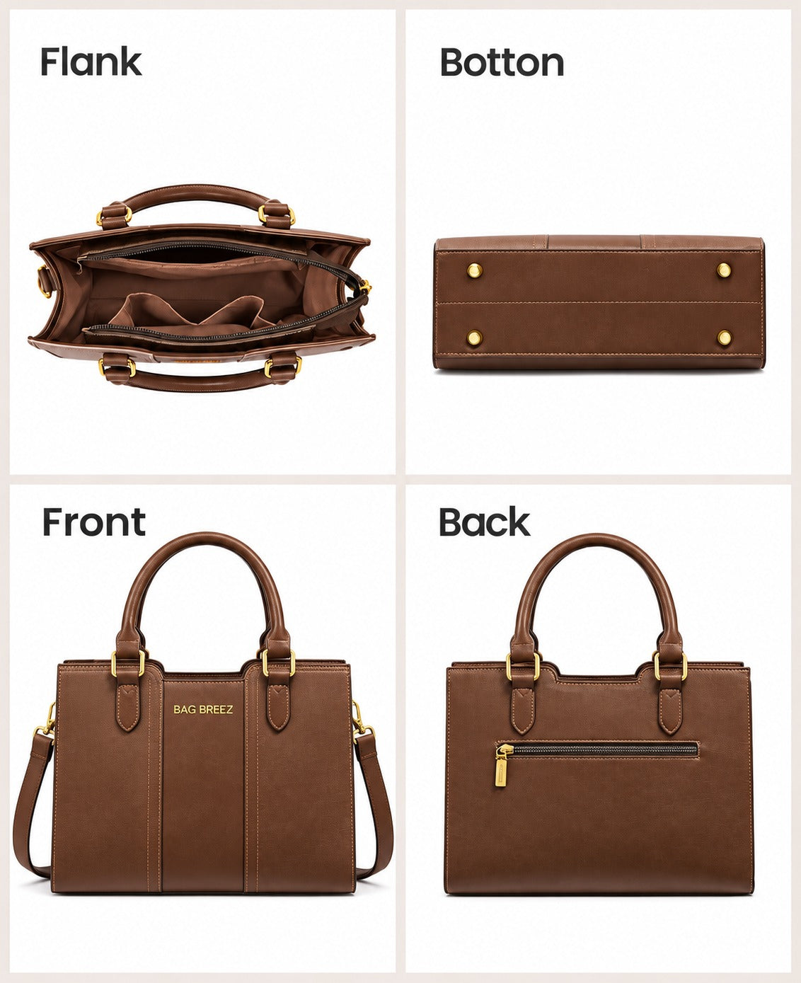 Vintage Leather Shoulder Handbag