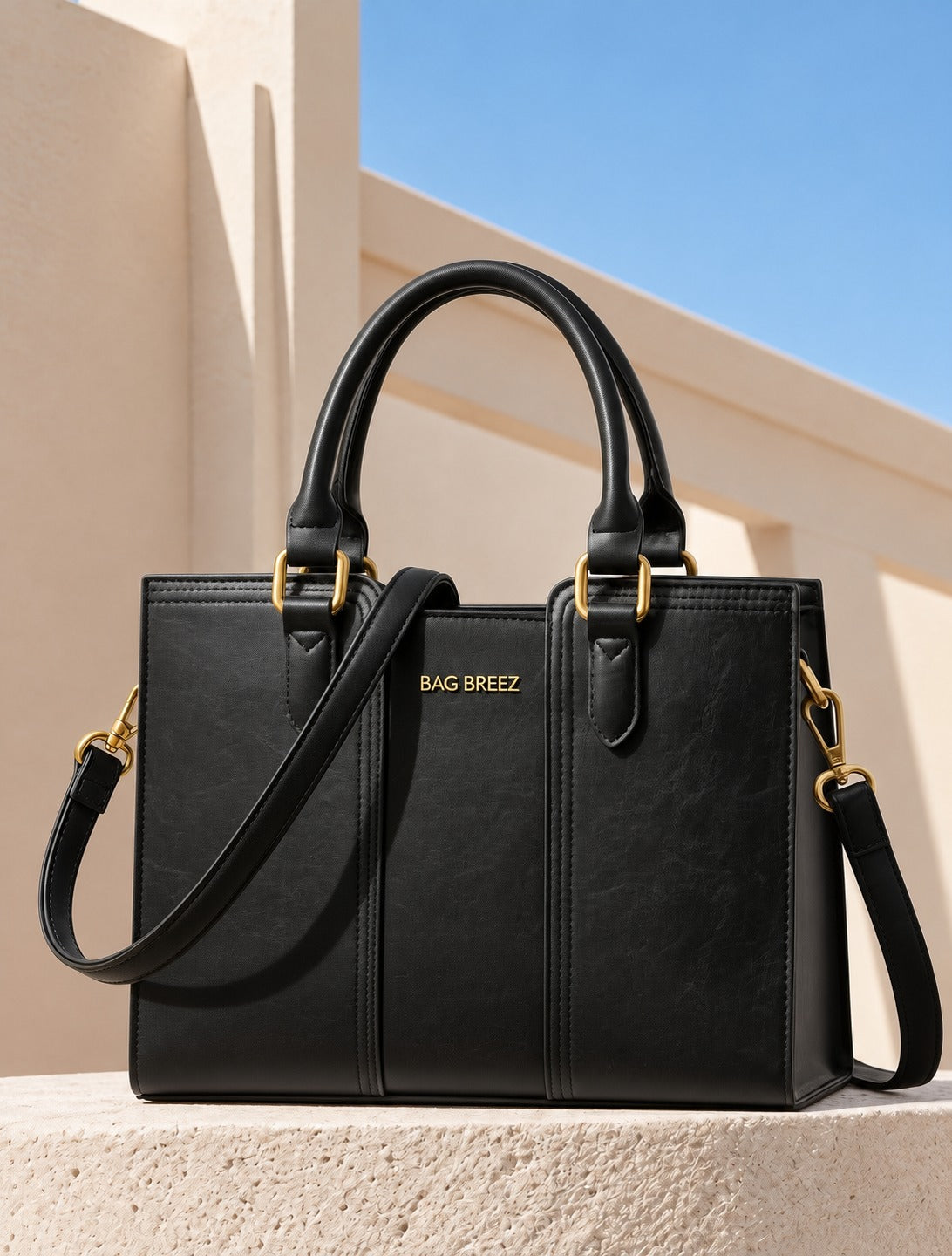 Vintage Leather Shoulder Handbag